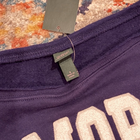 NWT Wild Fable St. Moritz Navy Off-Shoulder Sweatshirt Alpine Apres Ski Mtn New - Picture 6 of 15